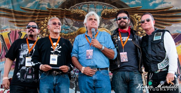 Emilio Rivera, Oliver Shokouh (Owner of Glendale Harley Davidson and Founder of Love Ride), Jay Leno, Lorenzo Lamas and Robert Patrick